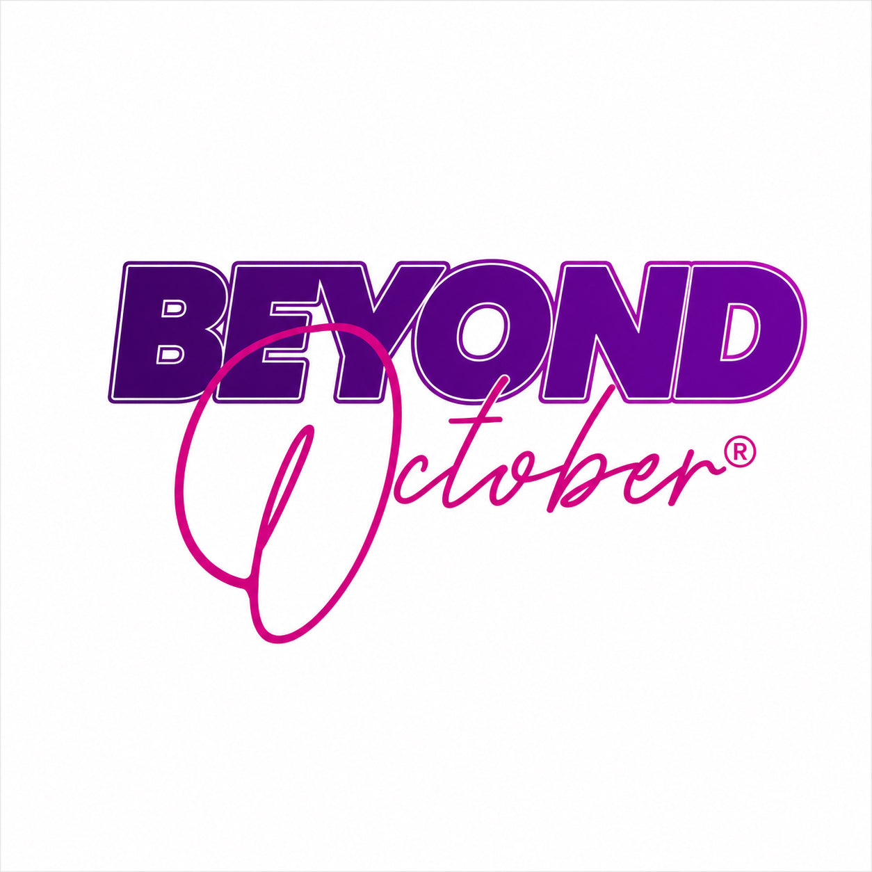 Beyond October® officail logo by Dr. April Spencer, promoting breast cancer wellness, education, hope, and healing year-round