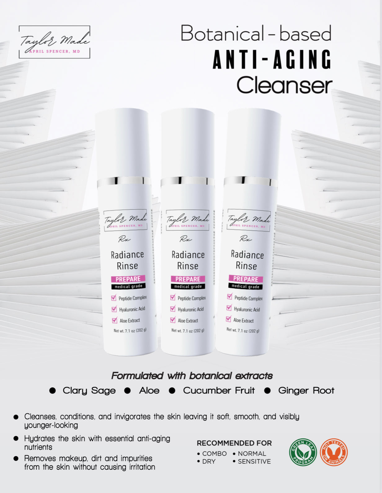 Radiance Rinse - Gentle Botanical Cleanser | Sulfate-Free & Paraben-Free | Oncology-Safe Sensitive Skin Formula